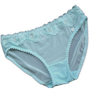 樱姿娜女士白色内裤 网纱内裤女蕾丝低腰 舒适性感三角内裤