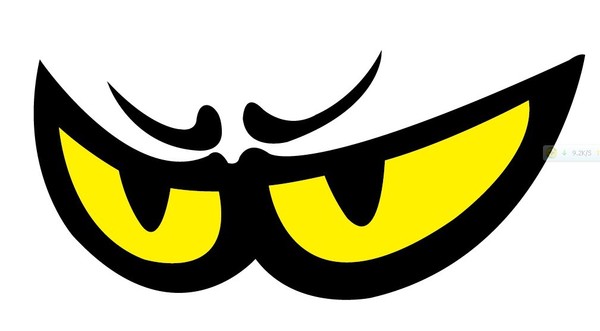 汽车贴纸 贴纸 眼睛 大眼logo 3m 镂空雕刻 彩雕 改装贴 m11