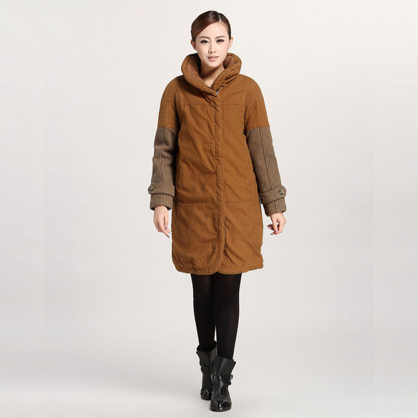 特价达衣岩正品中长款厚棉衣大棉服 游牧印记之二l4dmc695 1399