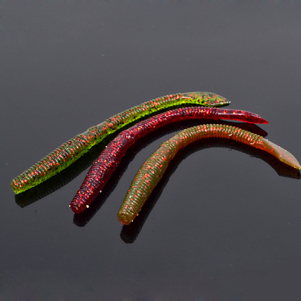 5g/ 玲珑蚯蚓 路亚假饵软饵 路亚饵 8只装多色可选