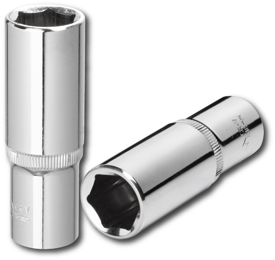 铬钒钢10mm套筒38套筒六角套筒头镜面滚花长套筒crv20152015新品