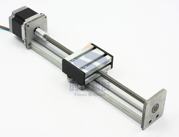 电动滑台/梯形丝杠直线导轨含滑块有效300mm/57步进电机/时代超群