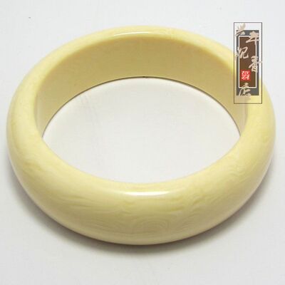 河马牙仿象牙工艺品 古朴手环 河马牙复古手镯 纯白晶莹女士手镯