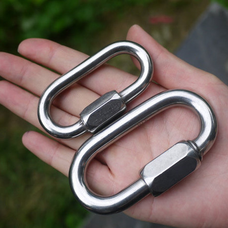 梅隆锁 椭圆形 专业登山扣 快速连接扣 316不锈钢d型扣主锁 承重