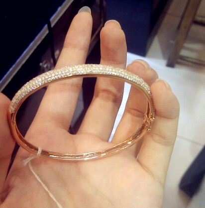 18k金钻石手镯豪华群镶手镯天然南非钻石满钻半圈手链