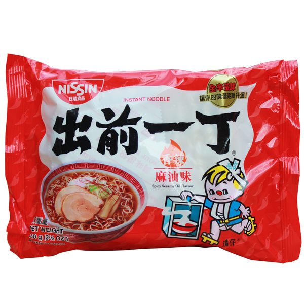 日本日清食品*出前一丁 (麻油味)泡面 方便面100g*香港进口