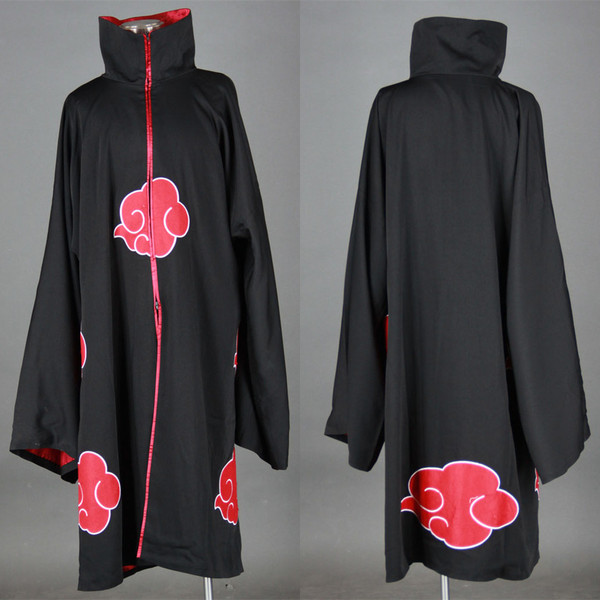 火影忍者-晓组织外袍2代-长袖绣花版-cosplay服装/动漫cos衣服