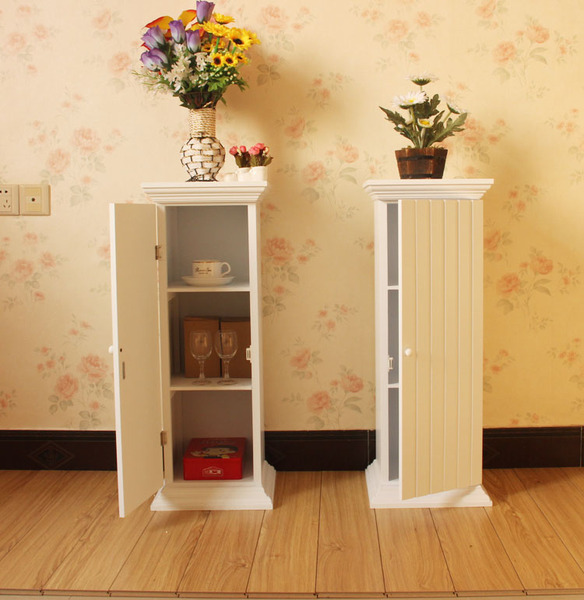 欧式田园客厅收纳柜 时尚储物柜罗马柜 组合柜置物收纳柜花架花柜