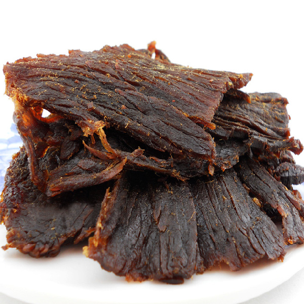 【5袋包邮】温州手撕牛肉 黑牛肉干/片 甜味 休闲特产零食品 100g