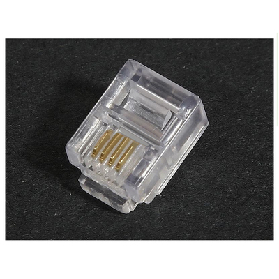 三堡高品质4p4c电话水晶头(50个/袋),jack镀金弹片