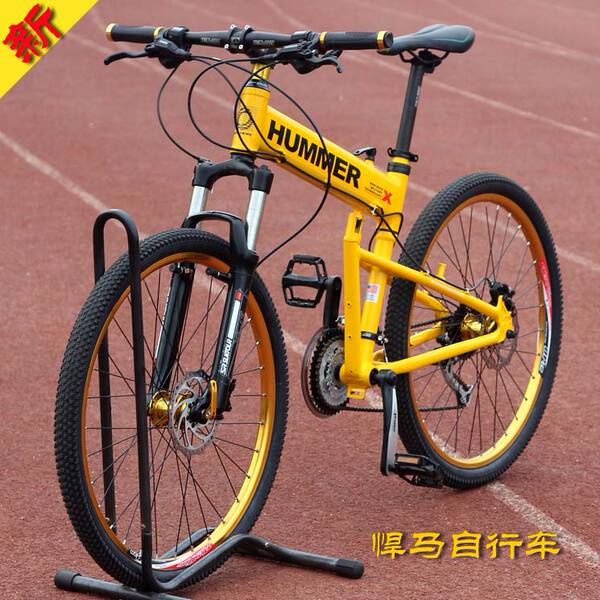 diy组装铝合金车架禧马诺30速油碟刹减震悍马折叠山地自行车 疯抢