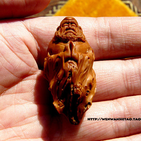 橄榄核雕刻单核苏工南工苏州名家曹乐作品功德圆满大核树桩达摩