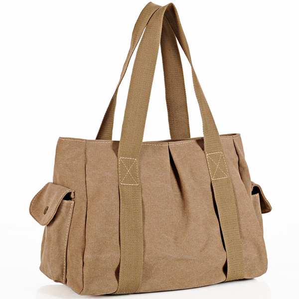 【天天特价】帆布包休闲撞色手提单肩包斜挎包韩版潮流女包大包