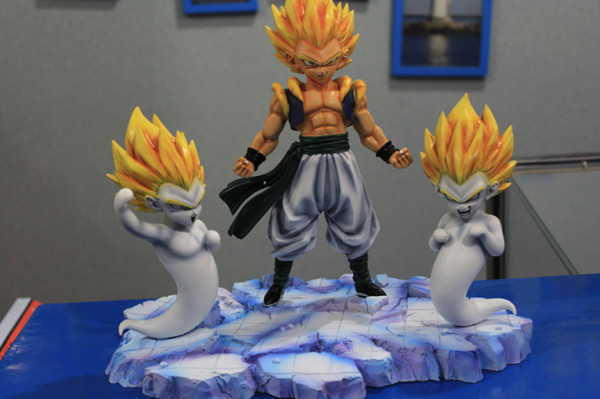 七龙珠gk树脂手办超级赛亚人悟天特兰克斯合体黄发悟天克斯