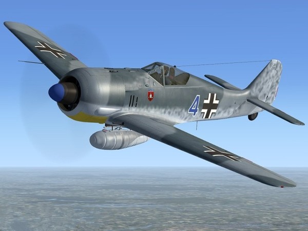 09级fw190德国二战斗遥控轻木燃油动固定翼像真飞机航模制作图纸