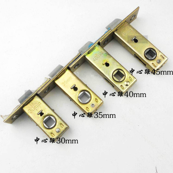 鋁合金廚房門衛生間浴室門執手鎖配件鎖舌鎖芯體30mm35mm40mm45mm