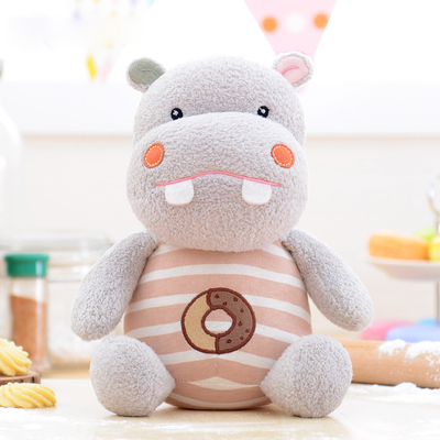 创意毛绒玩具布娃娃河马公仔可爱小女孩玩偶生日圣诞节礼物
