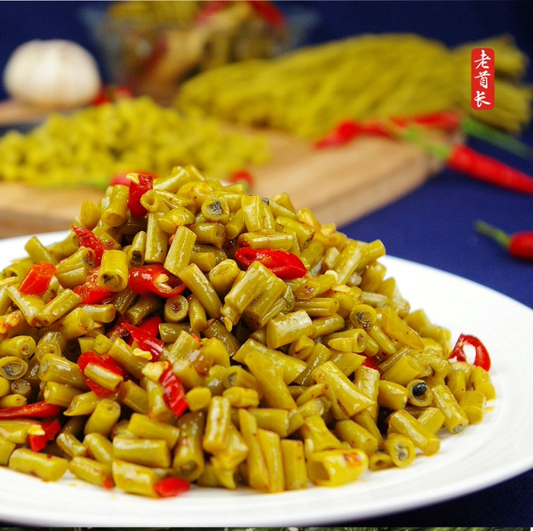 整件包邮四川特产农家香辣豇豆下饭泡菜老坛酸豆角酸豇豆泡菜自制