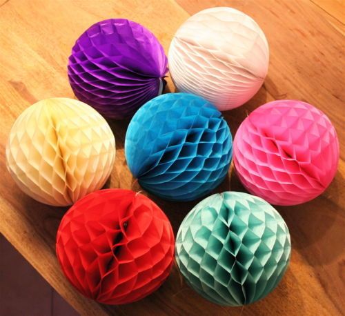 20cm蜂窝纸灯笼 灯笼纸花球 装饰婚庆纸球纸拉花蜂窝球节日挂饰