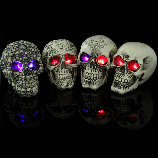 halloween skull decoration tricky novelty toys骷髏頭樹脂