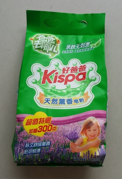 立白 好爸爸 洗衣粉 天然薰香皂粉1.2kg 300g