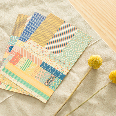 利邦文具 创意可爱手帐活页本贴纸 草本植物 diy装饰日记贴6张入