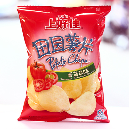 上好佳番茄薯片50g休闲零食 实体批发 现货特价 春节活动特价包邮