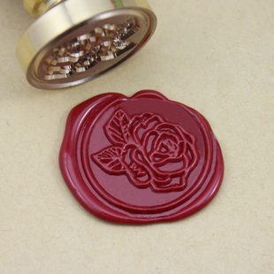 玫瑰花火漆印章定制复古封蜡印套装信封请柬封口创意礼品礼物特价