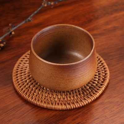 恒福专柜正品柴烧如意杯 古陶普洱茶岩茶小茶杯子 器型独特 新品