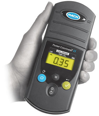 美国哈希hach袖珍余氯总氯比色计余氯水质分析仪0-2mg/l