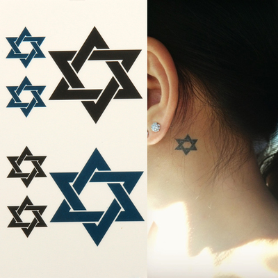 纹身贴 新品登陆 星星图腾 时尚潮款 男女 防水 纹身 贴纸hc-63