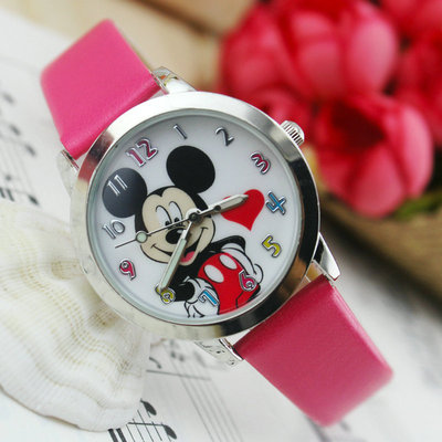 可爱童真米奇儿童指针夜光果冻男女孩学生时尚可爱小表盘手表包邮