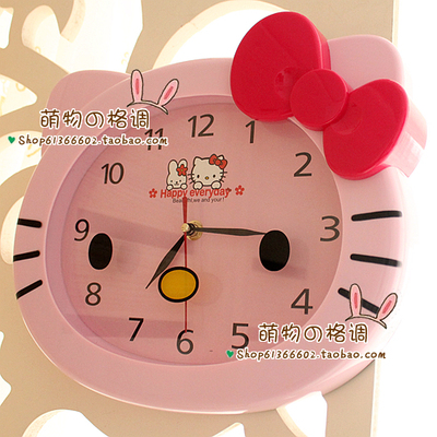 hello kitty 凯蒂猫 家居挂钟 超静音 挂钟 壁钟 挂表 壁钟