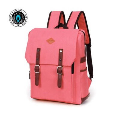 韩版东大门休闲女包学院风双肩包男书包方形翻盖背包笔记本电脑包