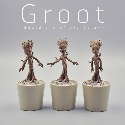 玩物尚志出品 银河护卫队 树人格鲁特groot跳舞树精 车载模型手办