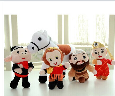 白龙马师徒四人公仔童年毛绒玩具全套西游记儿童生日礼物
