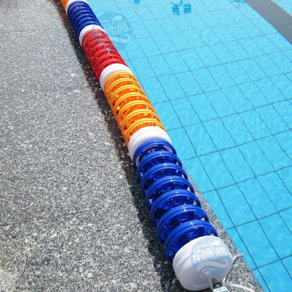 游泳池泳道线 比赛分道隔水线 六菱形泳道线防浪消波 风叶泳道线