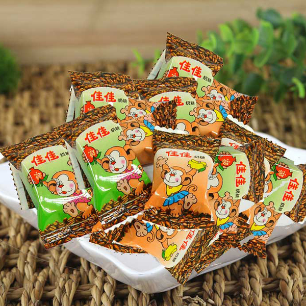 喔喔猴子咖啡味奶糖上海特产零食婚庆喜糖糖果喜糖散装 500g