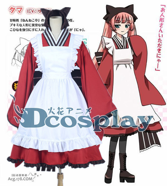 火花动漫 银仙cos tako看板娘 小玉 女仆装 和服cosplay服女装