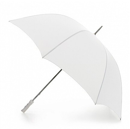 英国代购 fulton/富尔顿 纯白色长柄女士雨伞