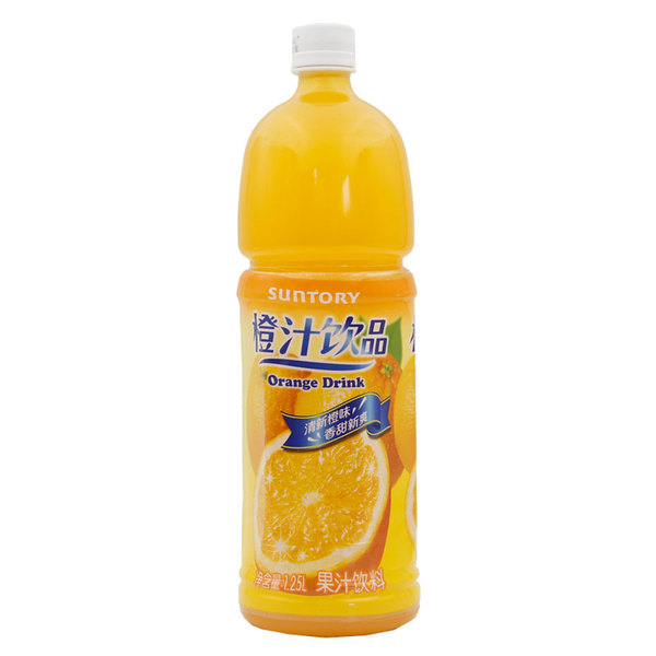 三得利橙汁飲料1.25l/瓶 僅限上海外環以內滿80包郵 10427