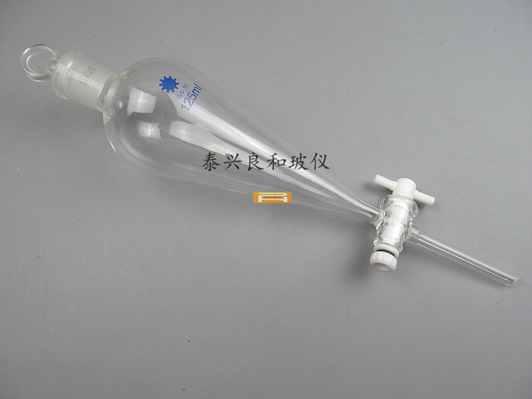 【良和玻儀】具四氟活塞芯梨形分液漏斗125ml,精品儀器