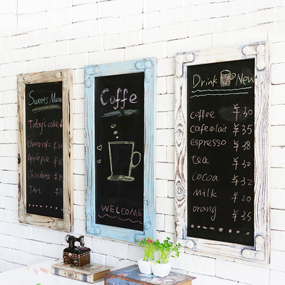 复古创意留言板小黑板记事板韩国 家居饰品电表箱装饰咖啡厅壁饰