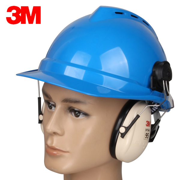 3m h6p3e 安全帽隔音耳罩防噪音睡眠耳塞消音降噪工业防干扰耳机