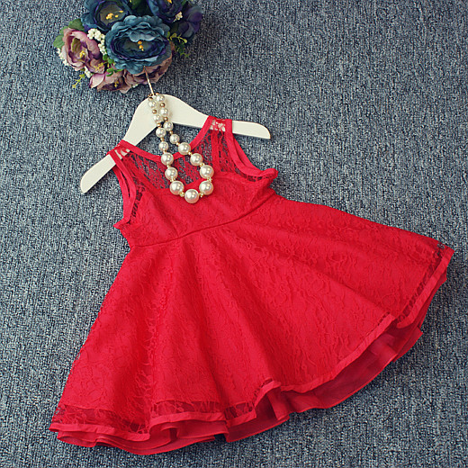 2015 Summer New Girls Korean dress sexy lace halter vest dress tutu Children