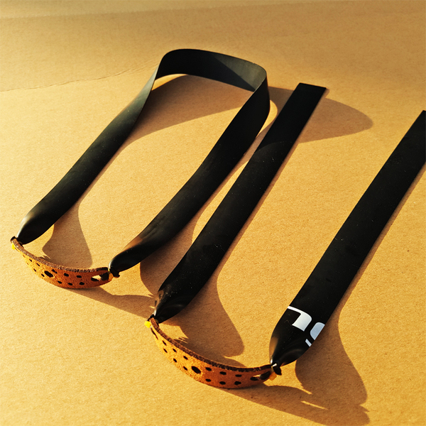 速邦迅猛黑色无架扁皮筋组飞虎弹弓专用锥形扁皮筋成品五副免邮费