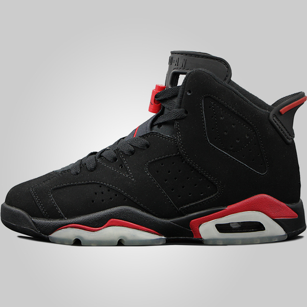air jordan 6 gs乔丹六代乔aj6黑红男鞋女鞋篮球鞋384665-061