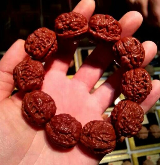 文玩核桃串野生小秋子核桃手串楸子手串车挂麻核桃 新年优惠