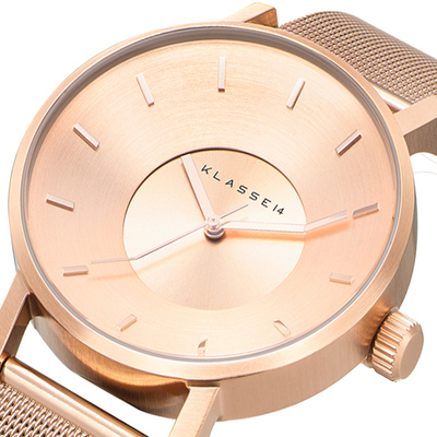 klasse14意大利新款手表女士时尚2016石英表精钢小盘玫瑰金情侣表