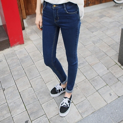 女孩紧身牛仔裤12少女13秋装学生大童14小脚15 16 17岁女童长裤11